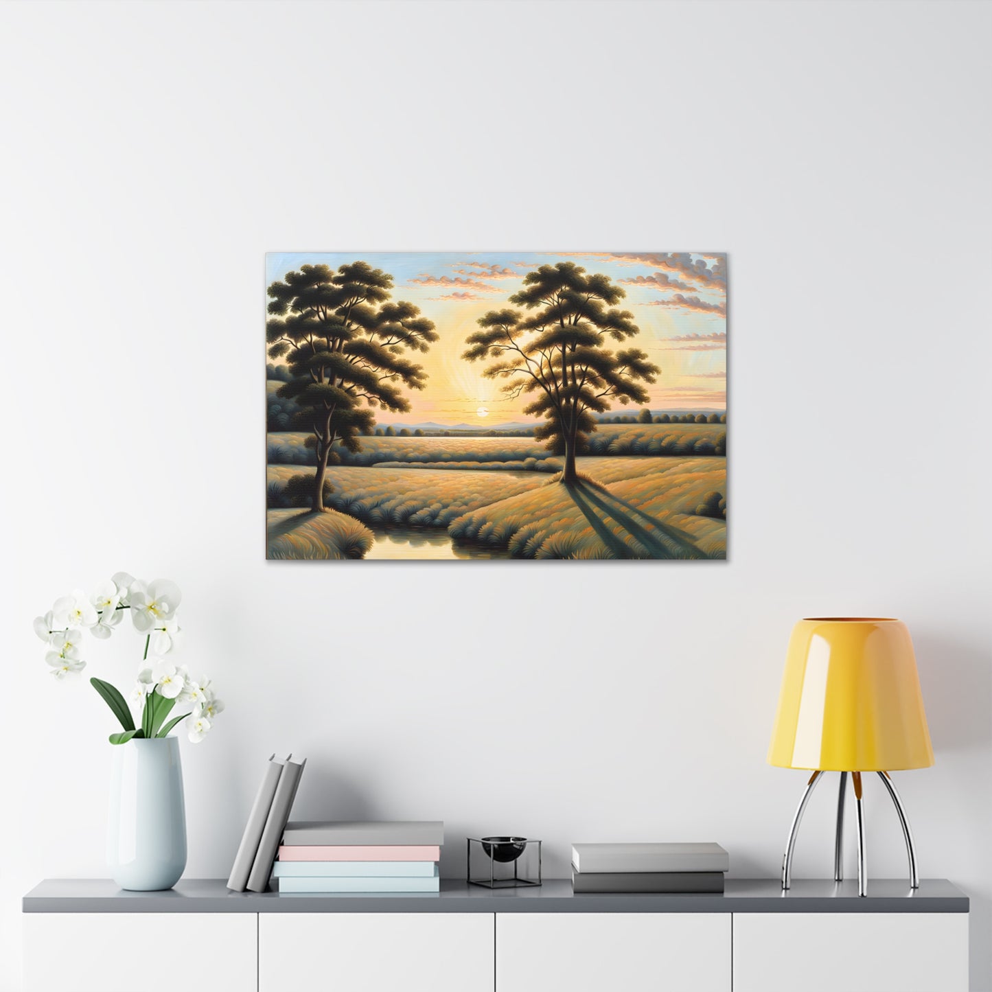 Peaceful Clearing: Classic Oil Painting Wall Décor