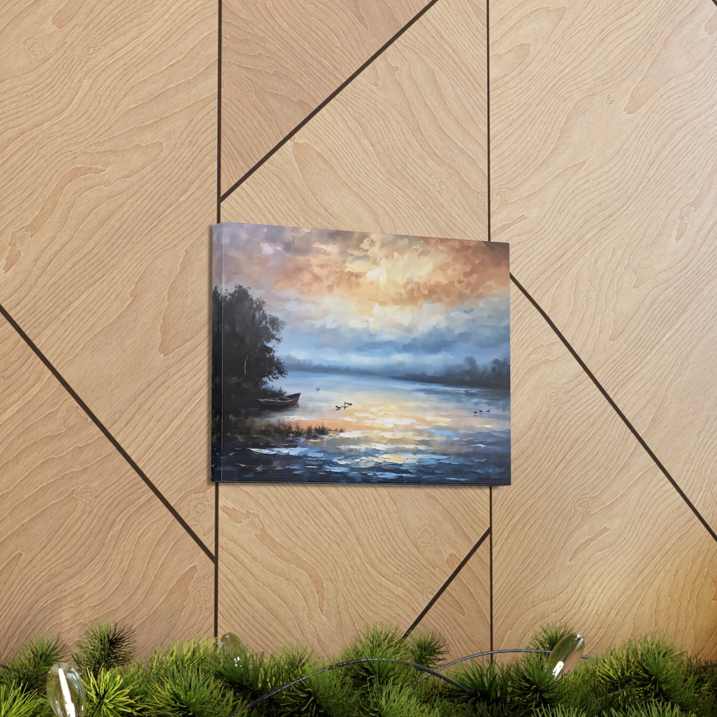 Whispering Horizon: Classic Oil Painting Wall Décor