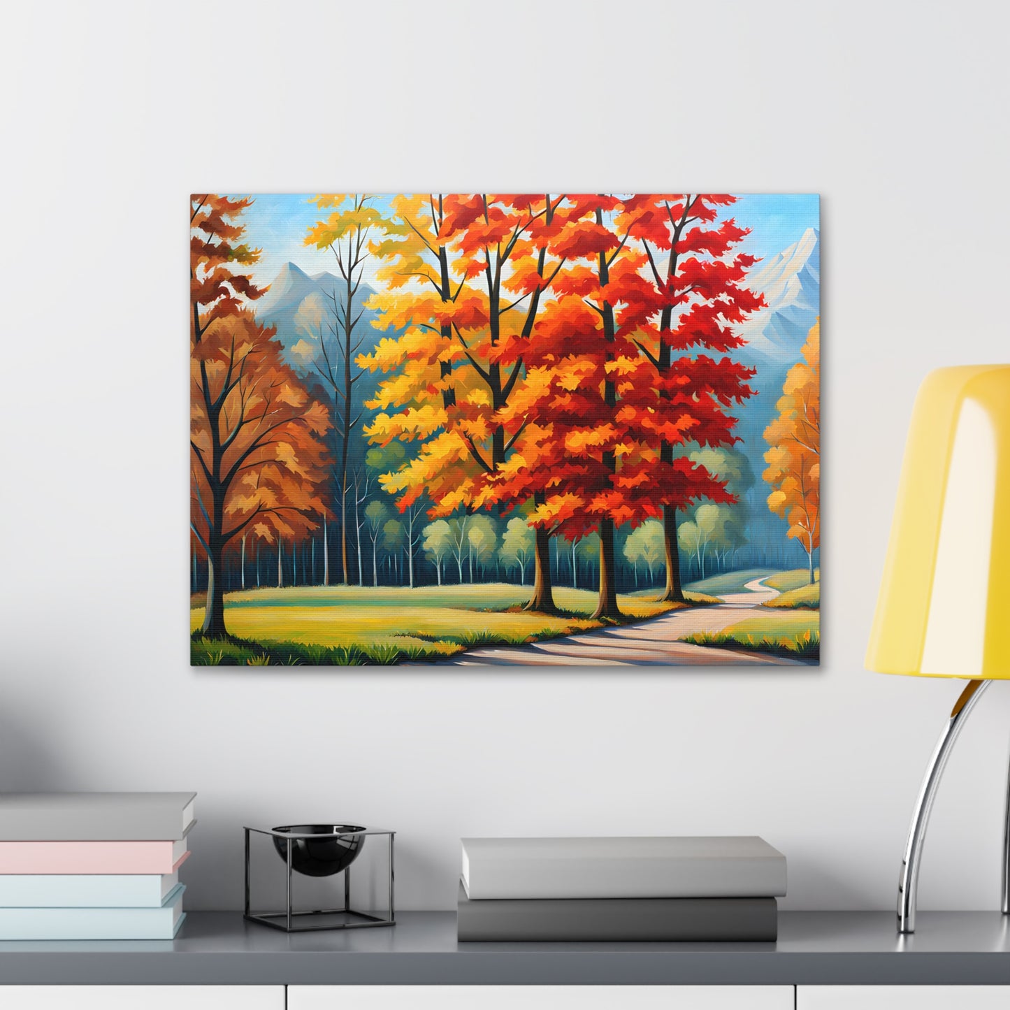 Whispering Pines: Classic Oil Painting Wall Décor