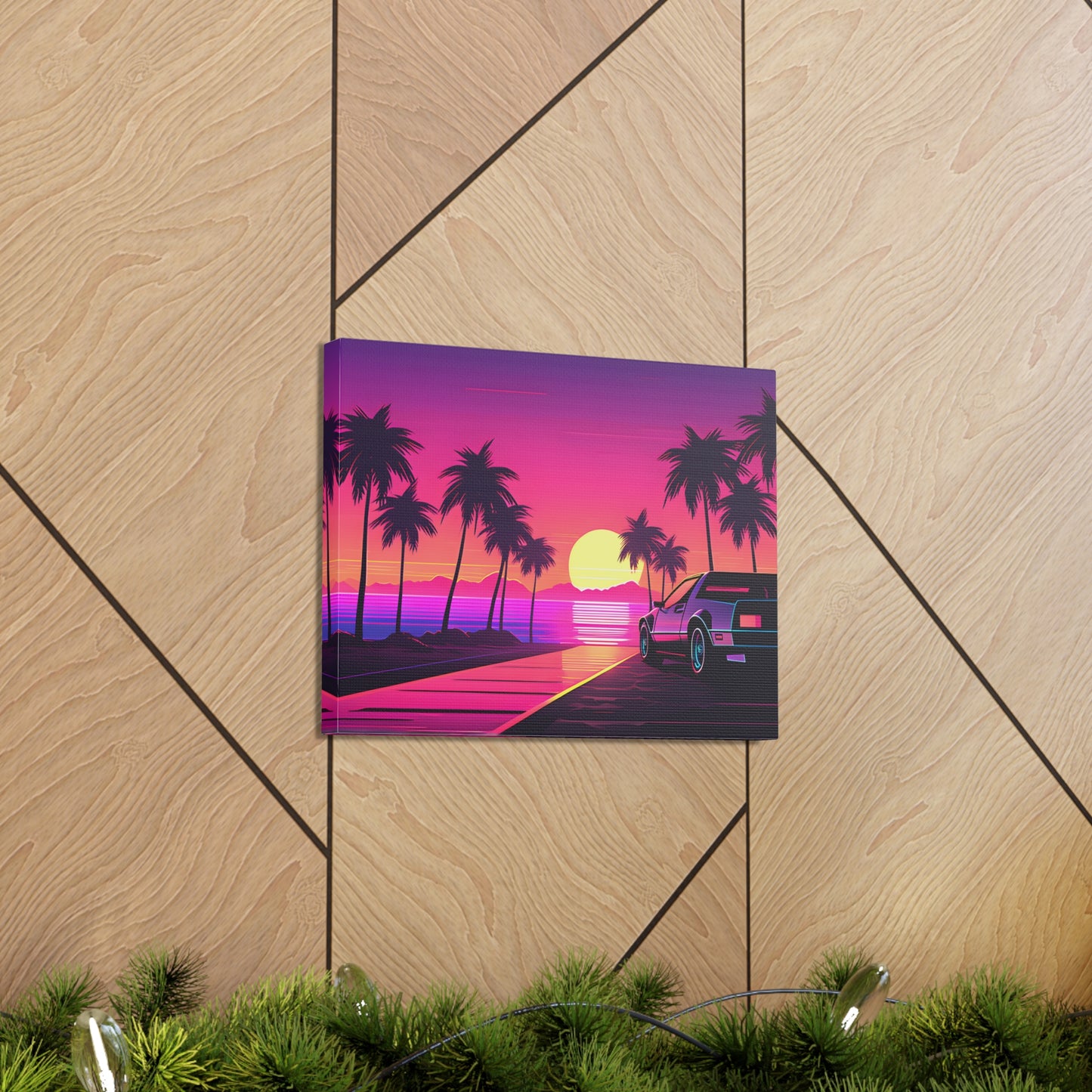 Sunset Synth: Outrun Wall Décor