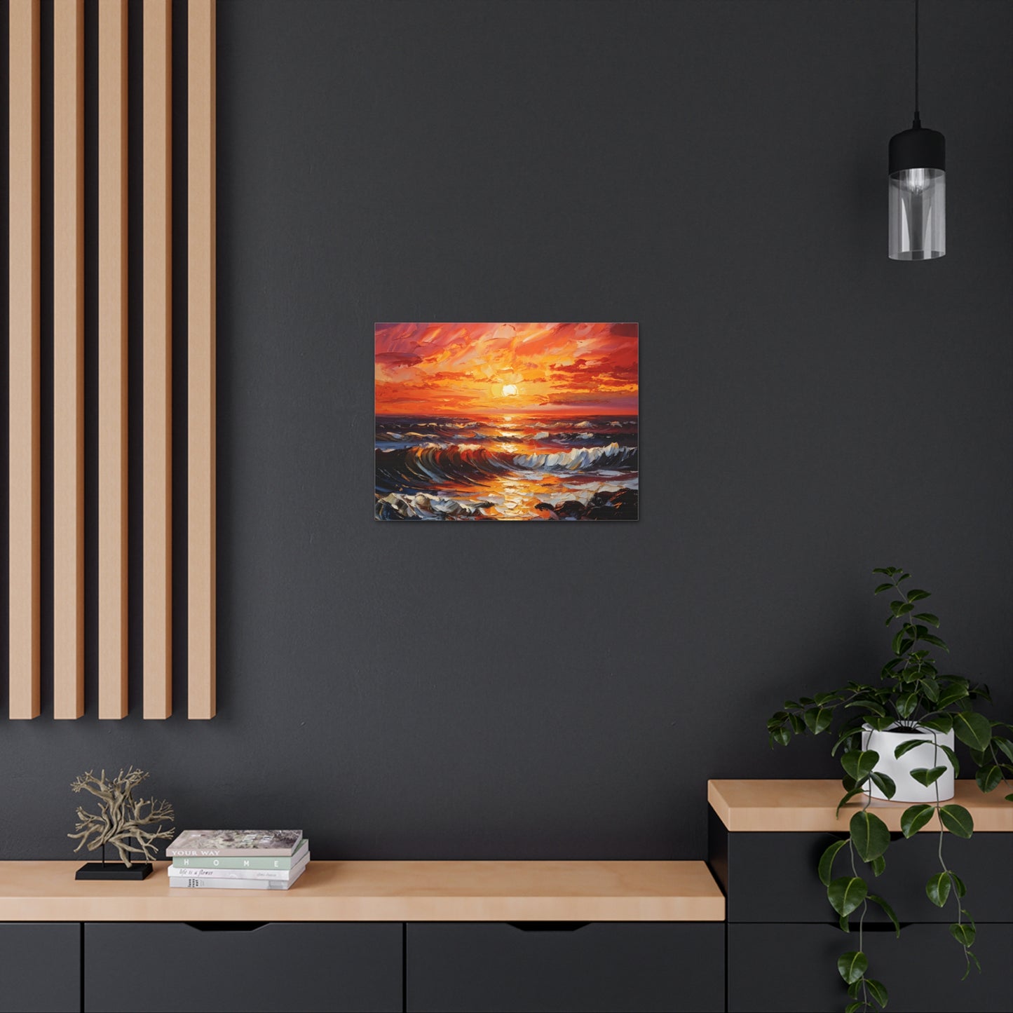 Radiant Shores: Classic Oil Painting Wall Décor