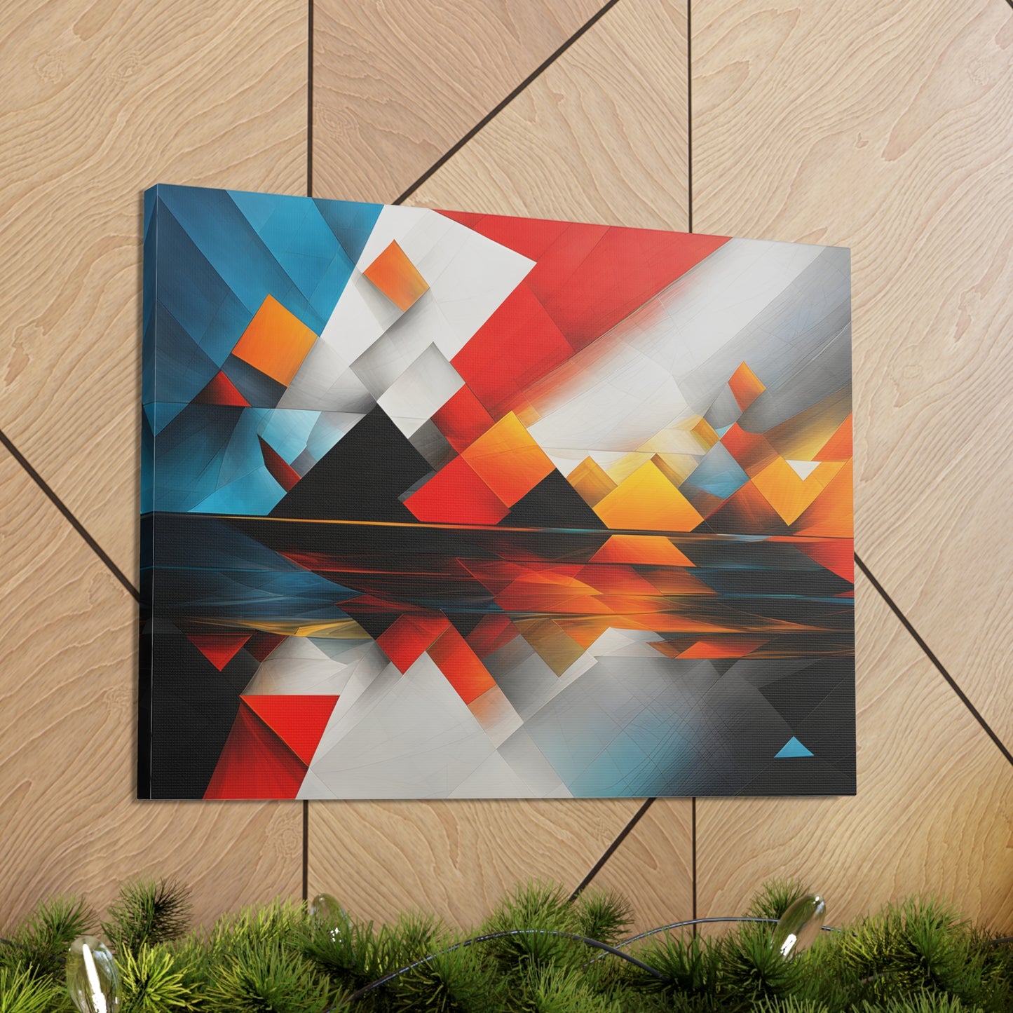 Starlit Horizon: Abstract Wall Décor