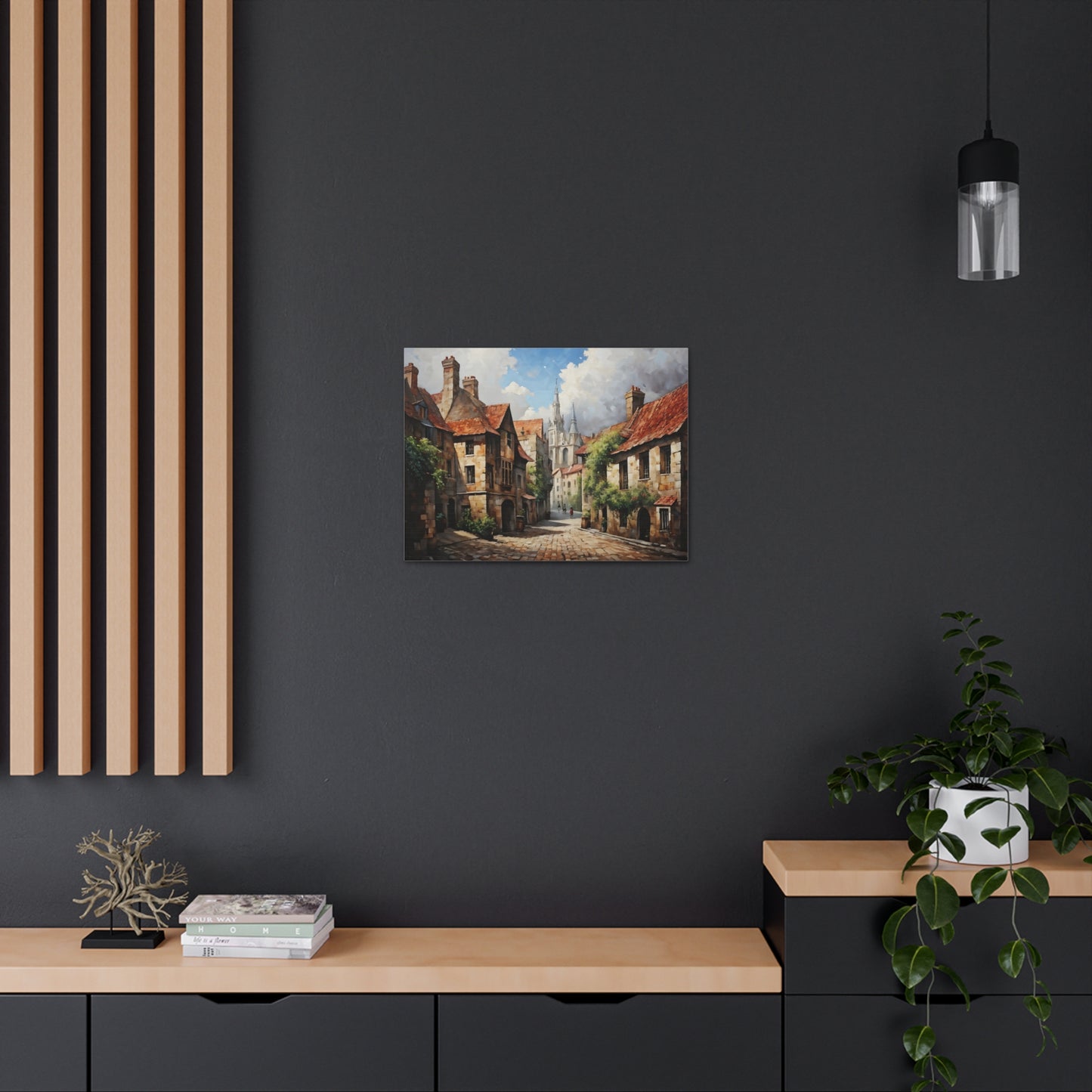 Peaceful Retreat: Classic Oil Painting Wall Décor