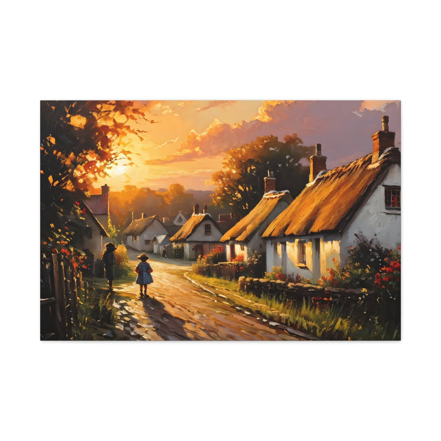 Celestial Skies: Classic Oil Painting Wall Décor