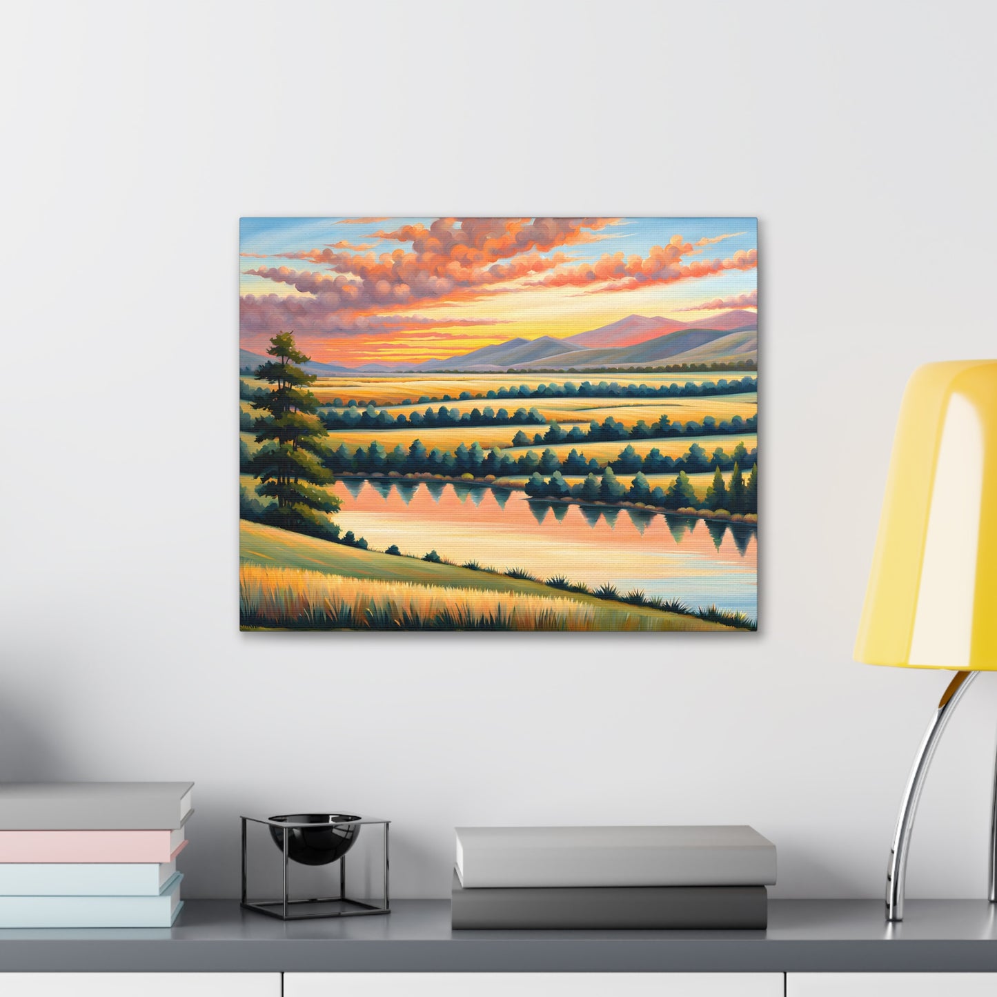 Quiet Canyon: Classic Oil Painting Wall Décor