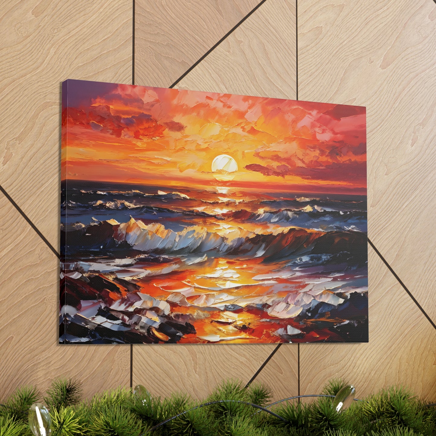 Coastal Glade: Classic Oil Painting Wall Décor