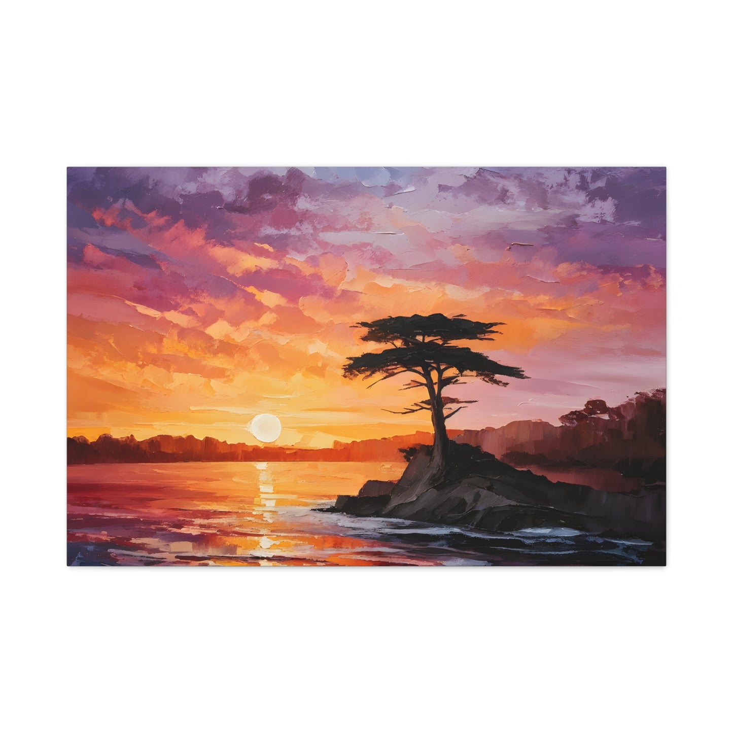 Lake’s Edge: Classic Oil Painting Wall Décor