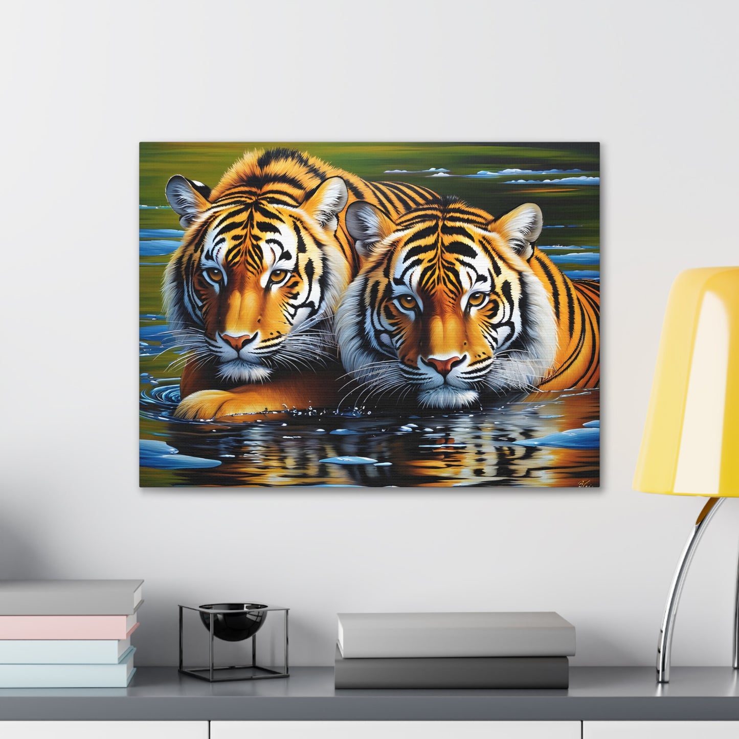 Golden Stripes: Animal Wall Décor