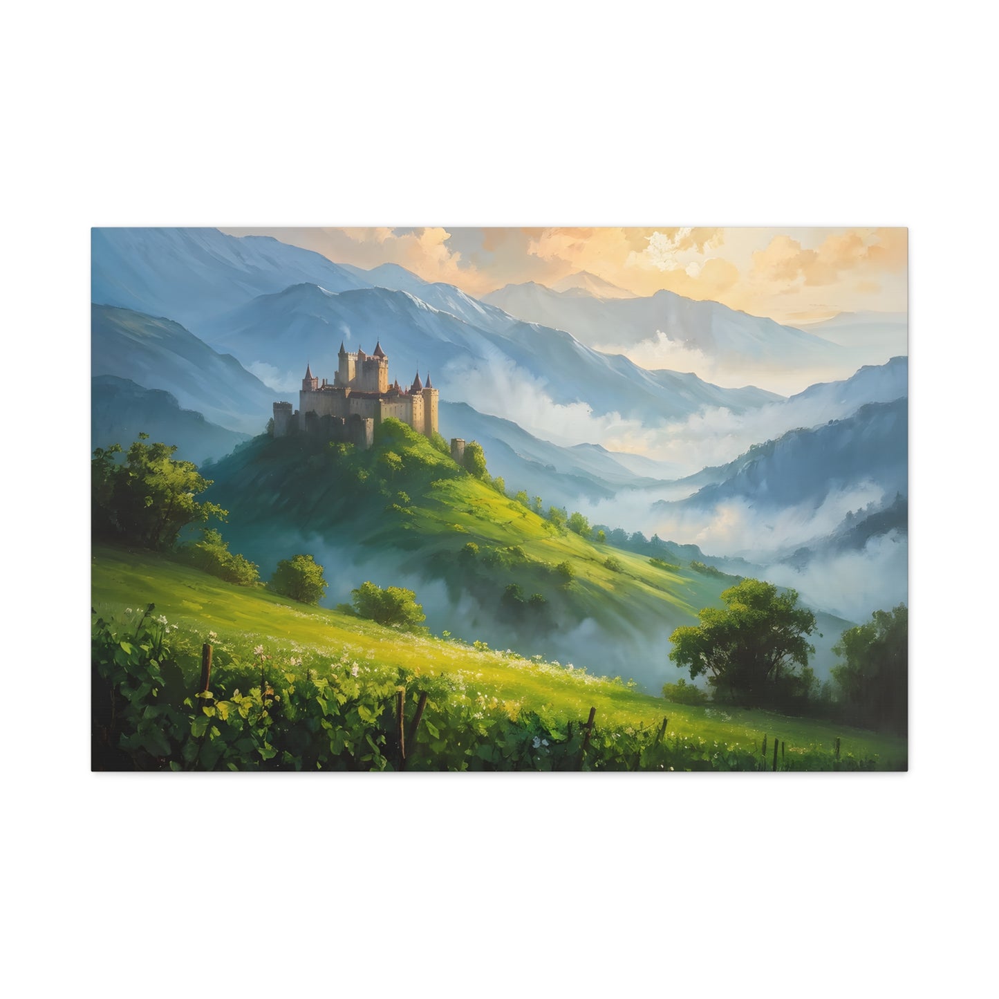 Mountain’s Heart: Classic Oil Painting Wall Décor