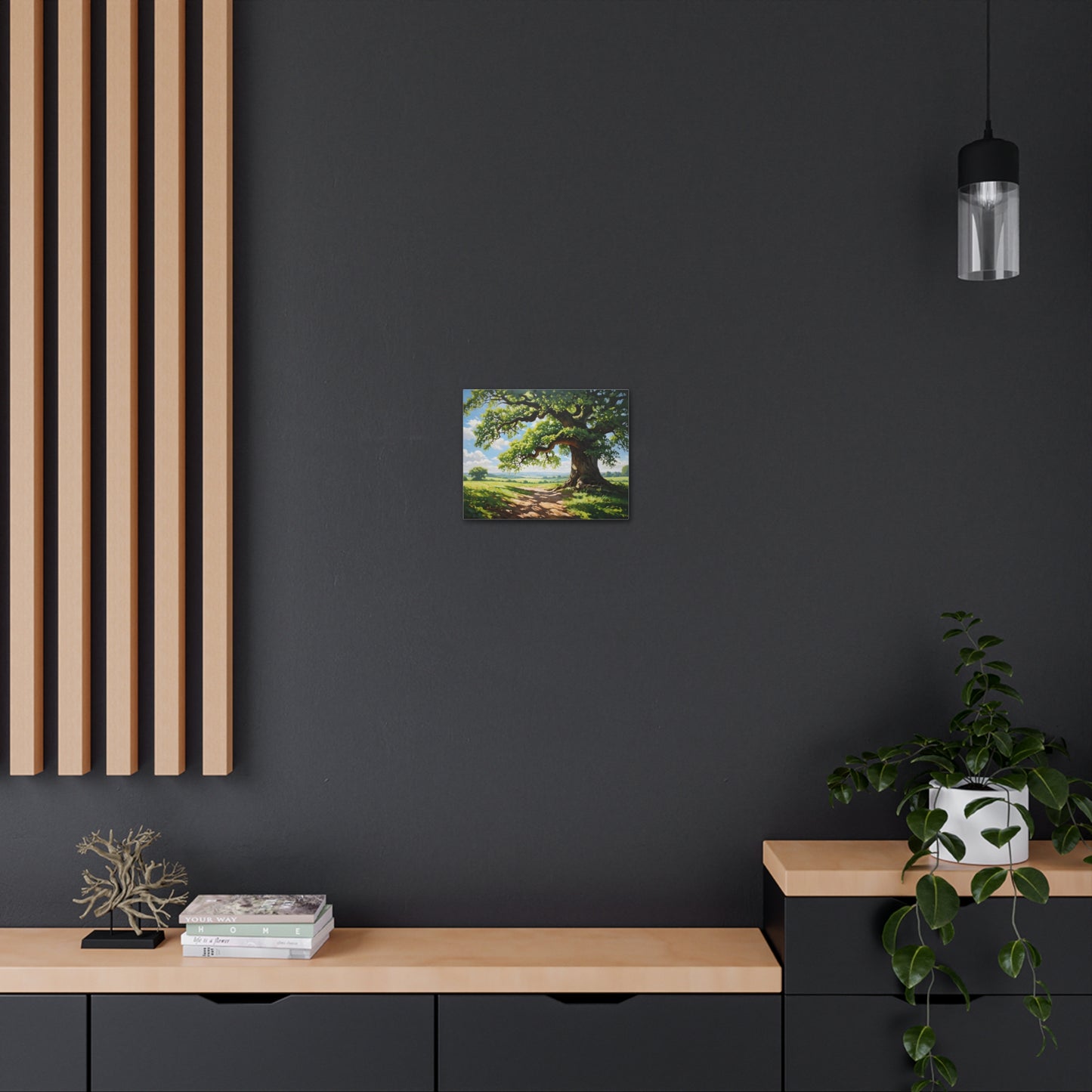 Serene Path: Classic Oil Painting Wall Décor