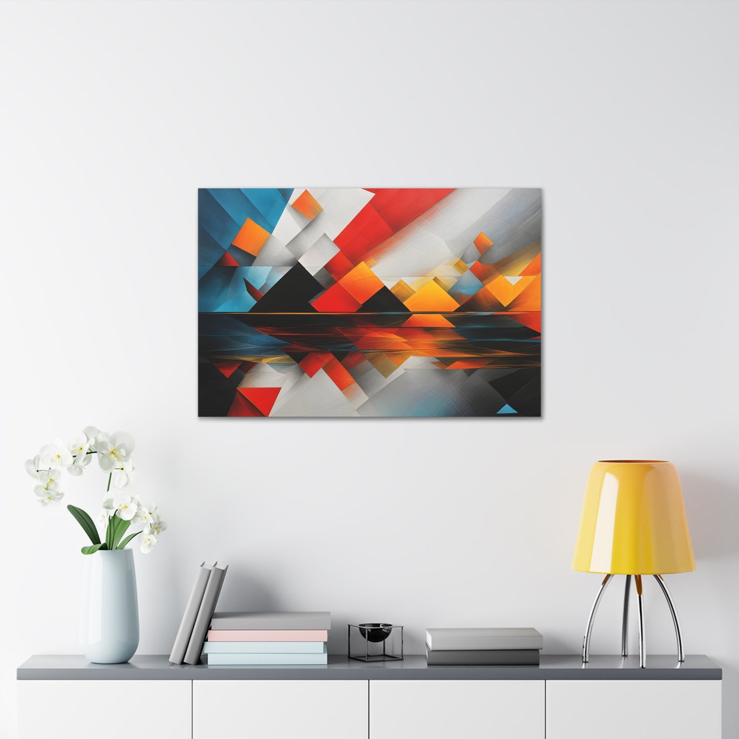 Starlit Horizon: Abstract Wall Décor