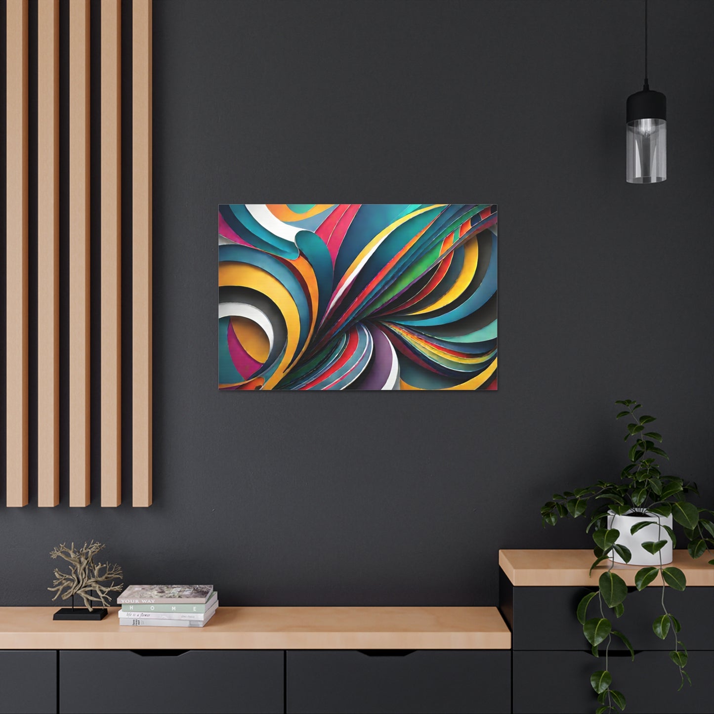 Mystical Cascade: Abstract Wall Décor