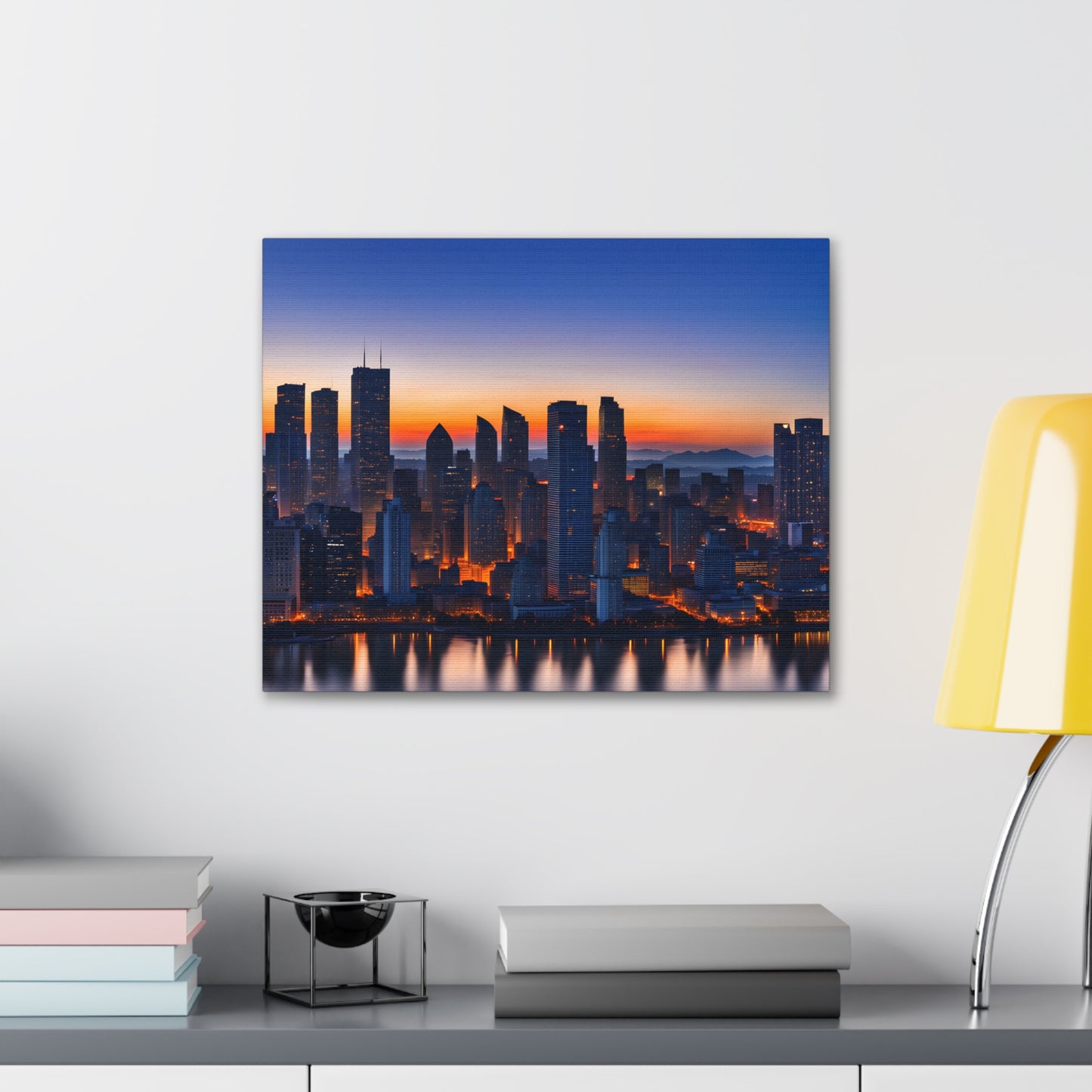 Evening Skyline: Cityscape Wall Décor