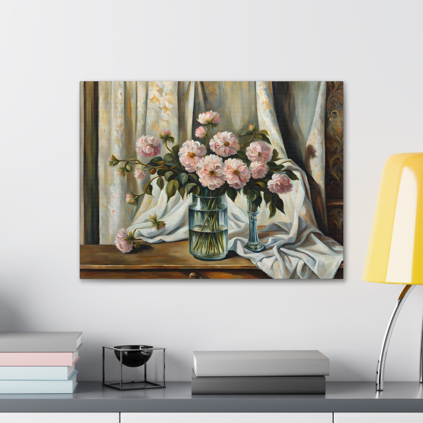 Wildflower Haven: Classic Oil Painting Wall Décor