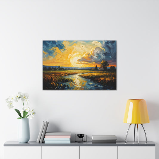 River’s Bend: Classic Oil Painting Wall Décor