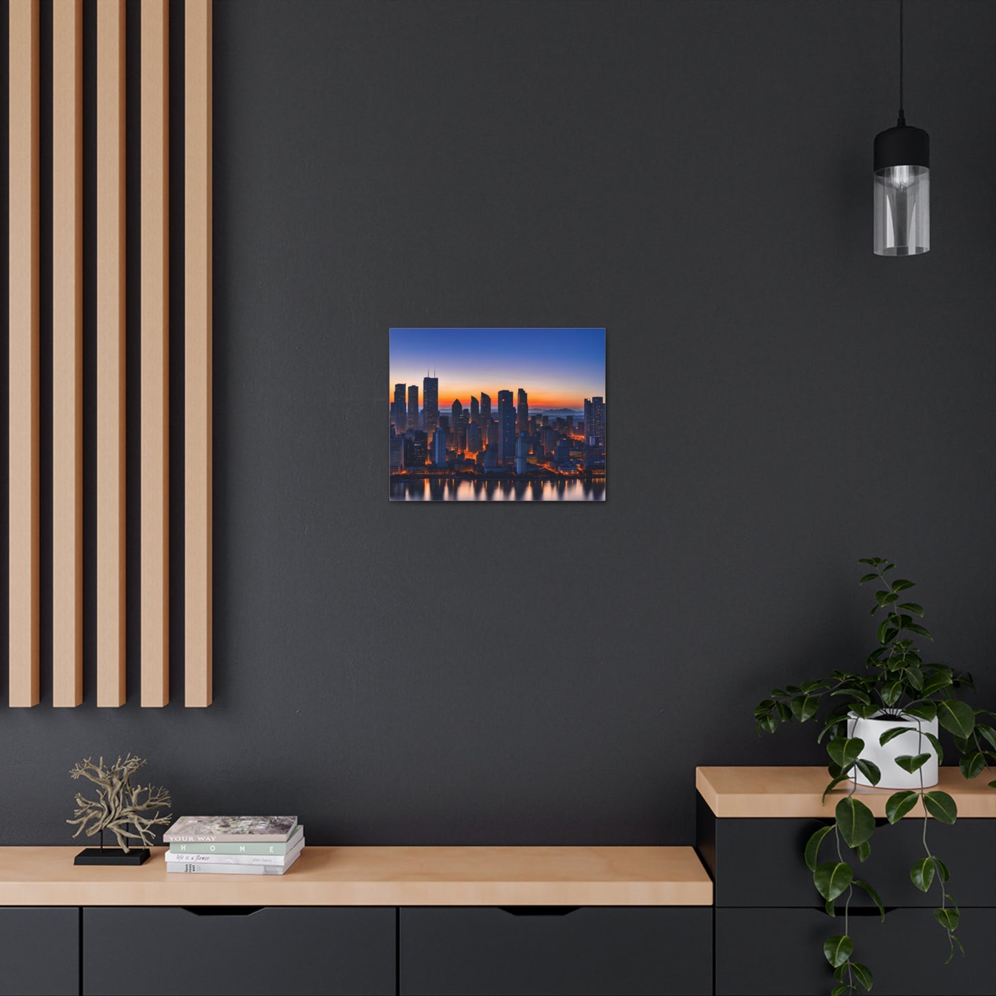 Evening Skyline: Cityscape Wall Décor