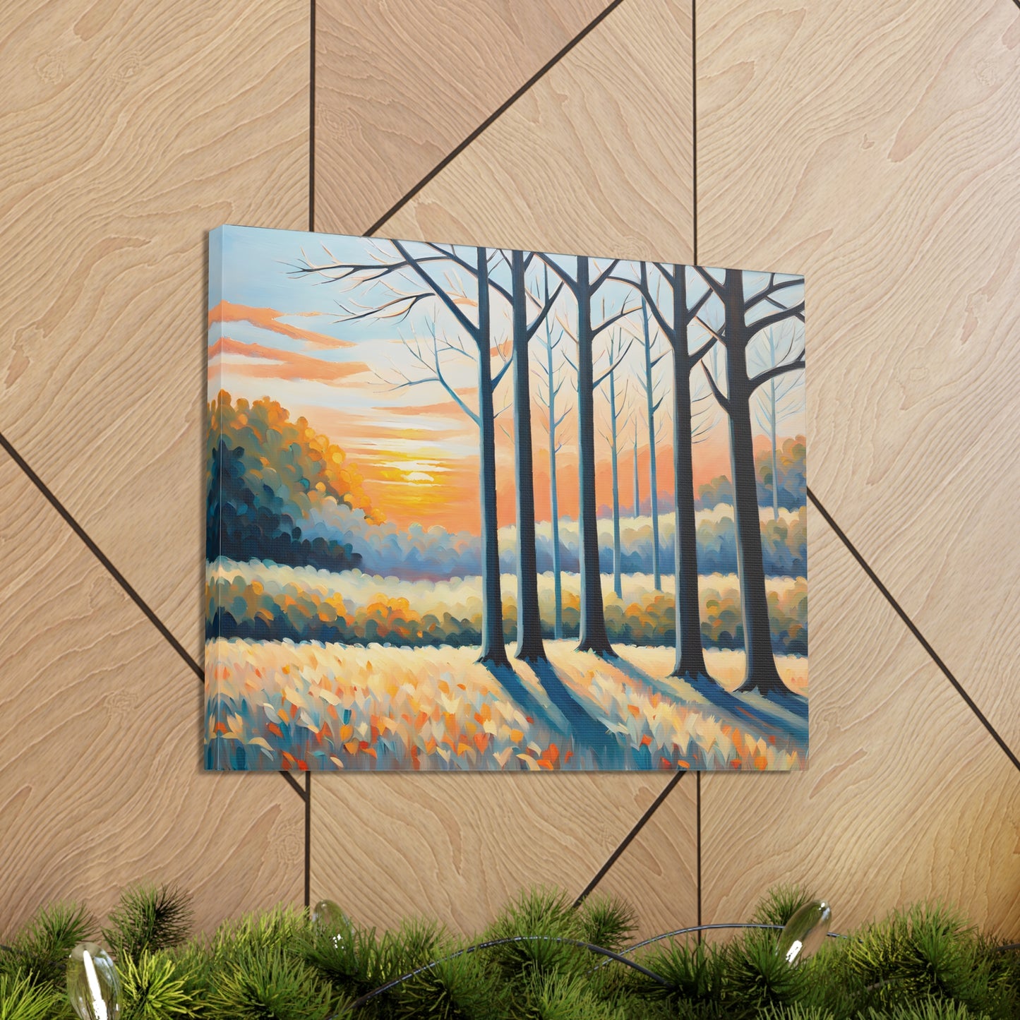 Enchanted Sunrise: Classic Oil Painting Wall Décor