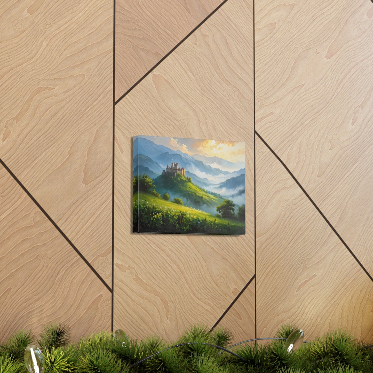 Mountain’s Heart: Classic Oil Painting Wall Décor