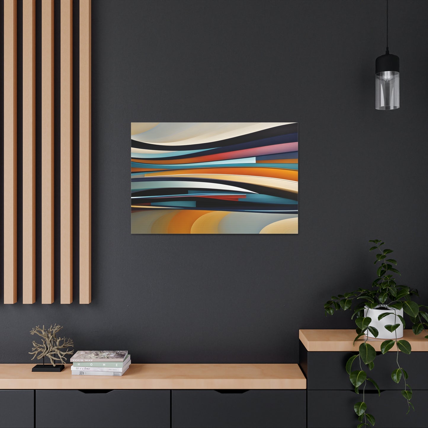 Celestial Tides: Abstract Wall Décor