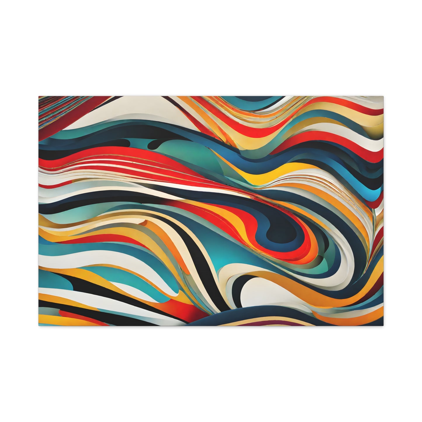 Iridescent Waves: Abstract Wall Décor