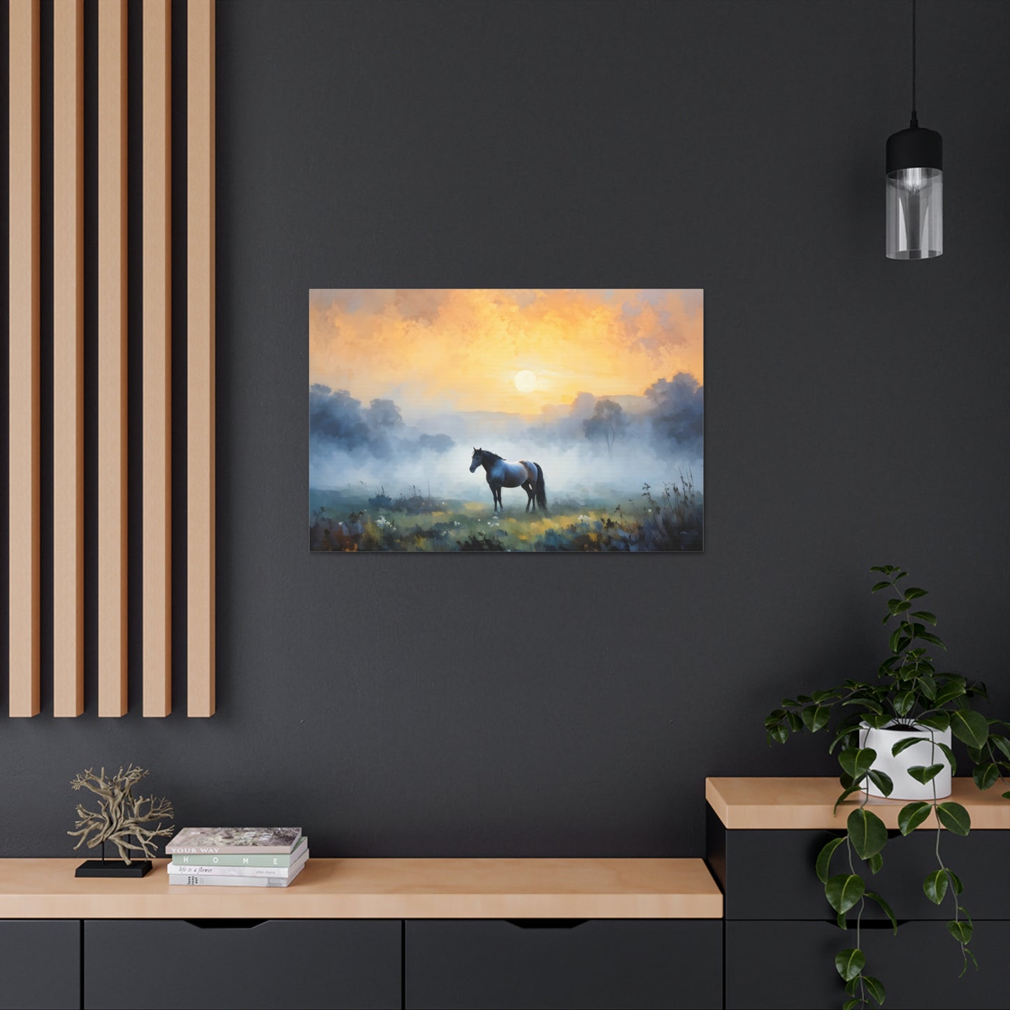 Tranquil Meadows: Classic Oil Painting Wall Décor