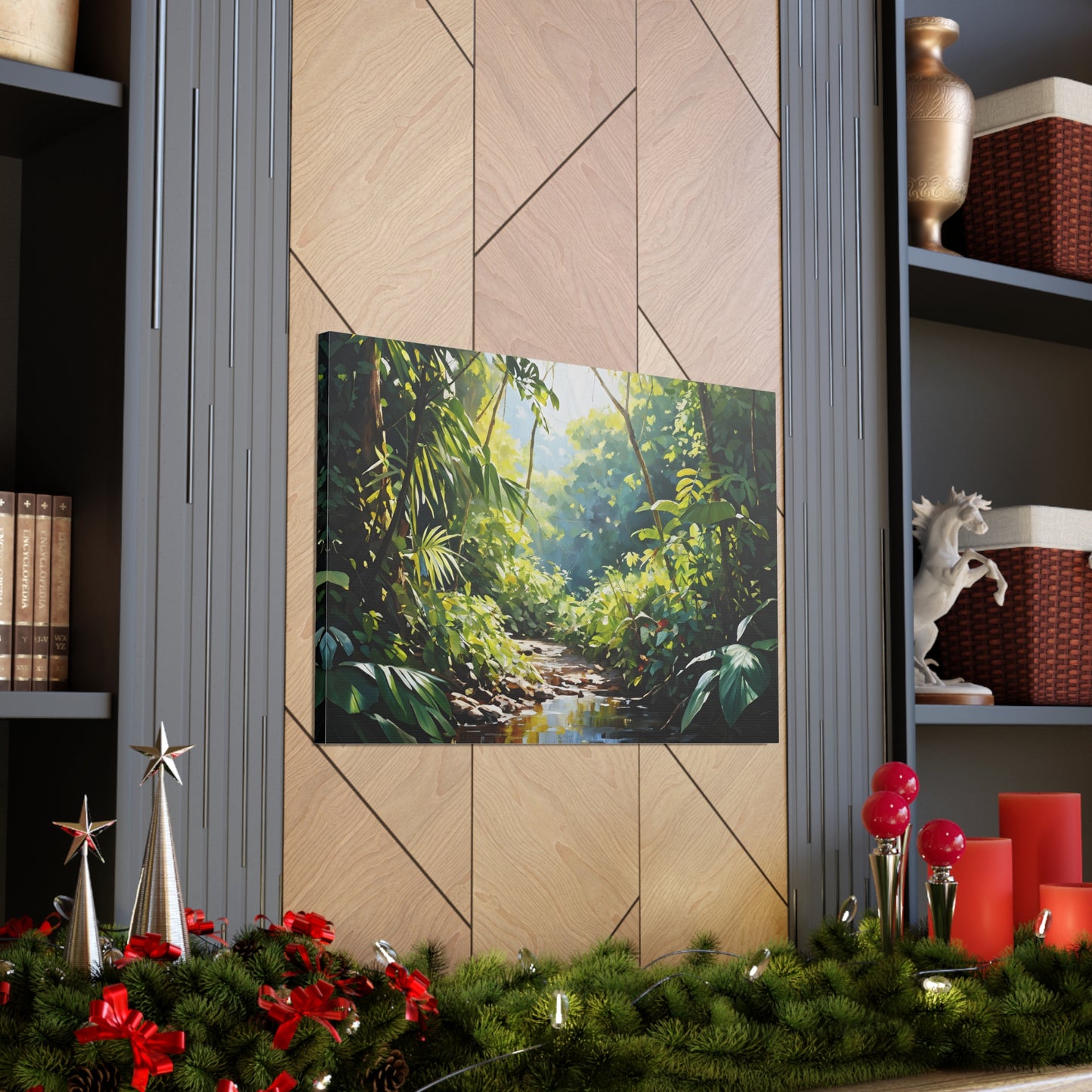 Vibrant Jungle: Classic Oil Painting Wall Décor