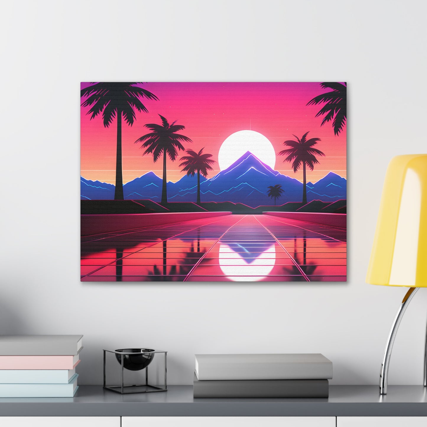 Palmwave: Outrun Wall Décor