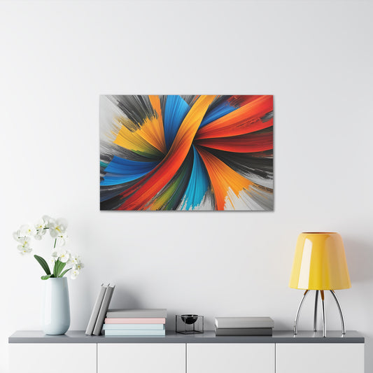 Twilight Whirl: Abstract Wall Décor