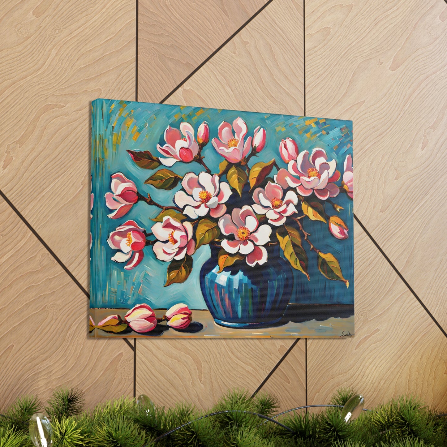 Lush Primrose: Classic Oil Painting Wall Décor