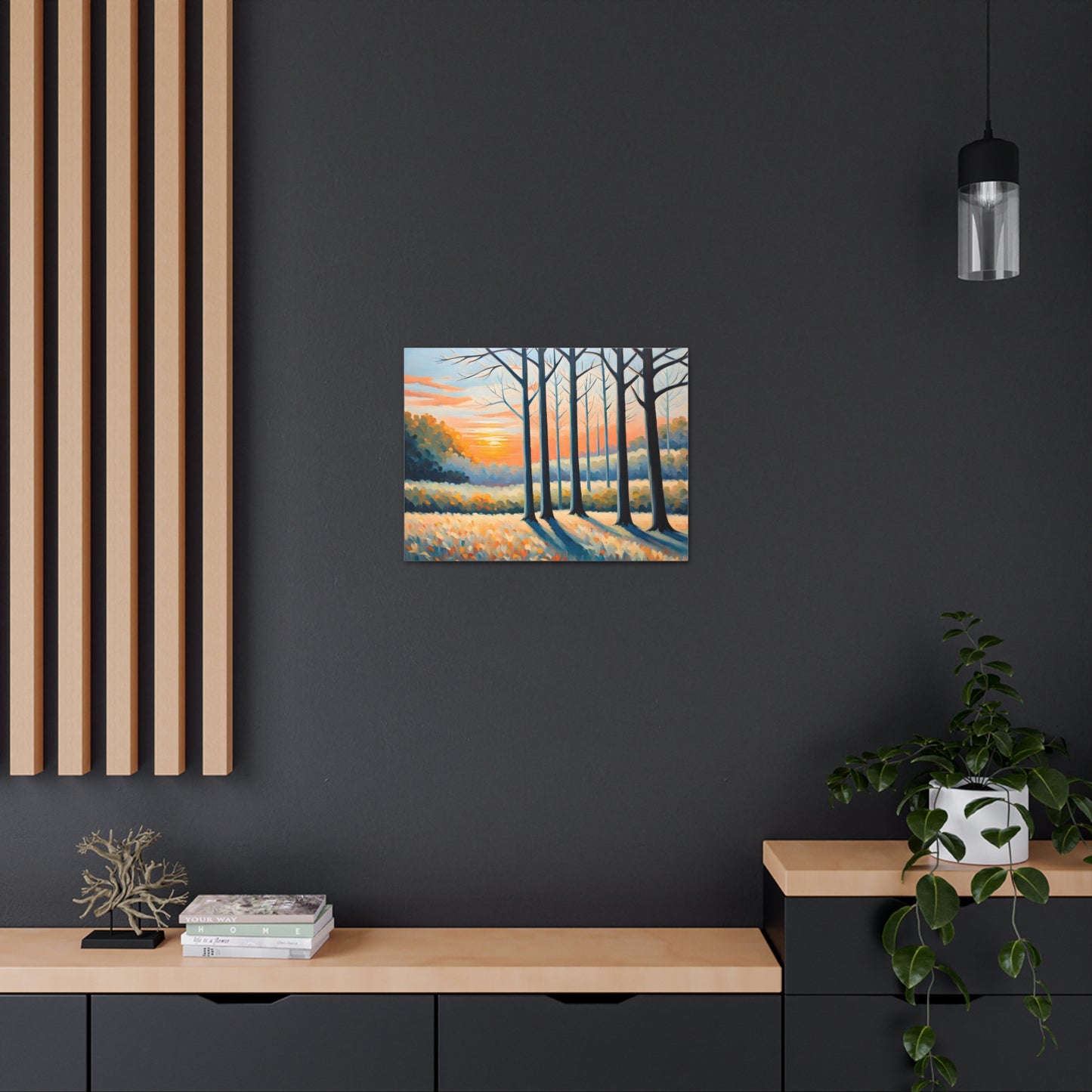 Enchanted Sunrise: Classic Oil Painting Wall Décor