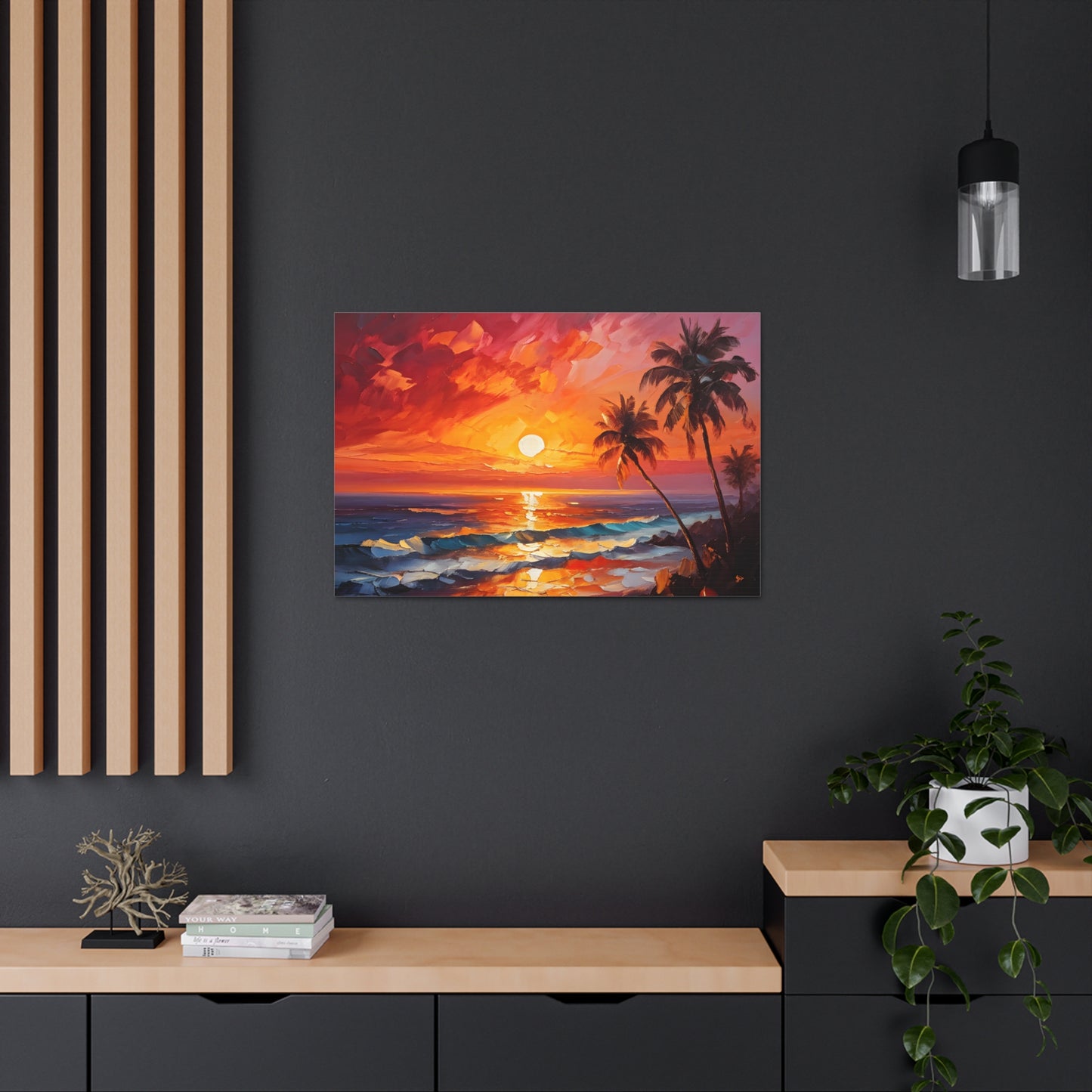 Ocean’s Edge: Classic Oil Painting Wall Décor