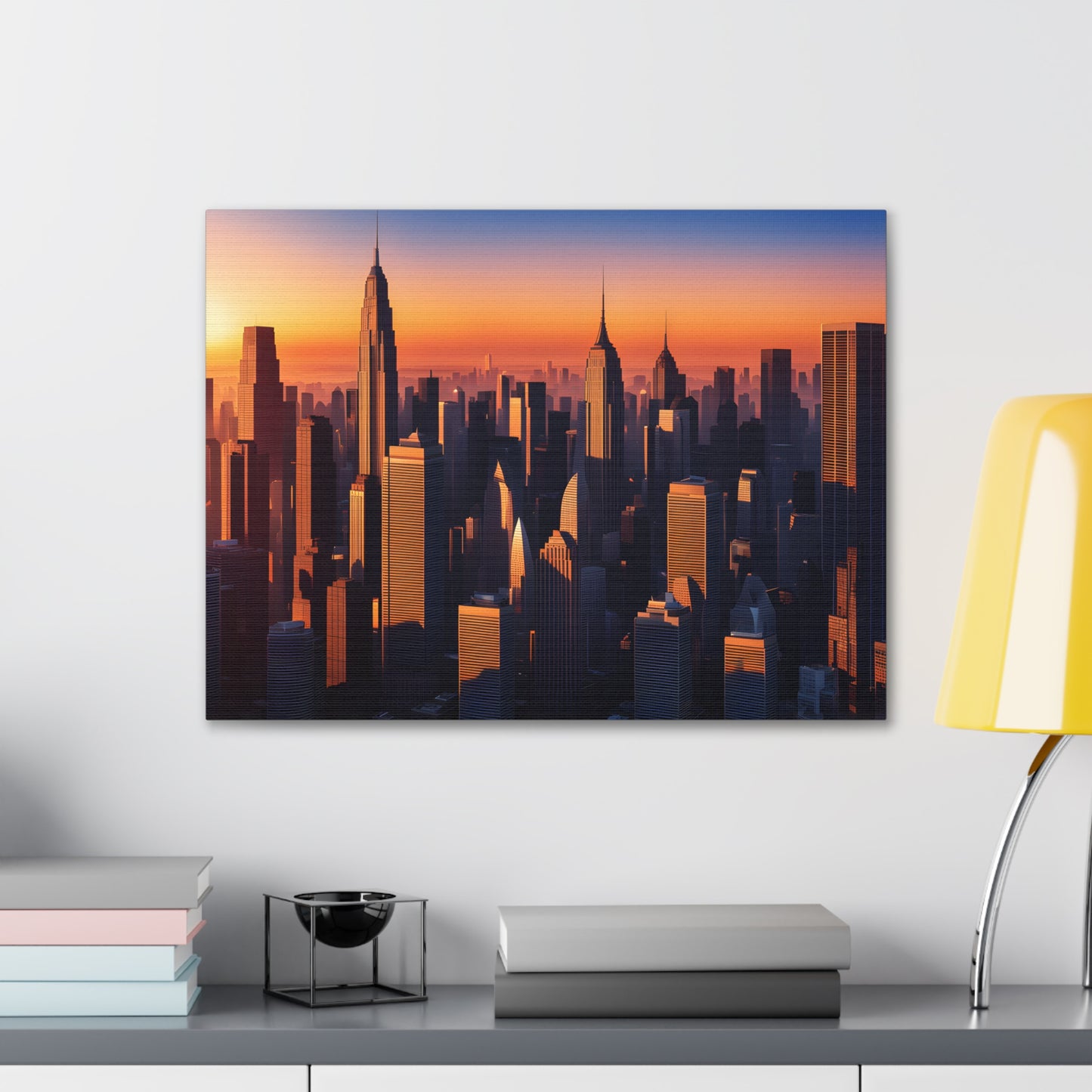 Urban Dawn: Cityscape Wall Décor