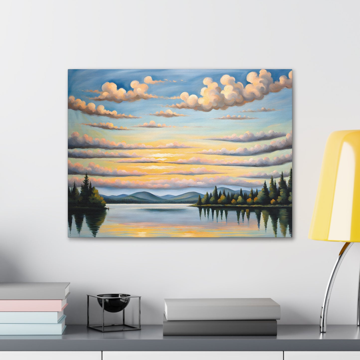 Sunset Ridge: Classic Oil Painting Wall Décor