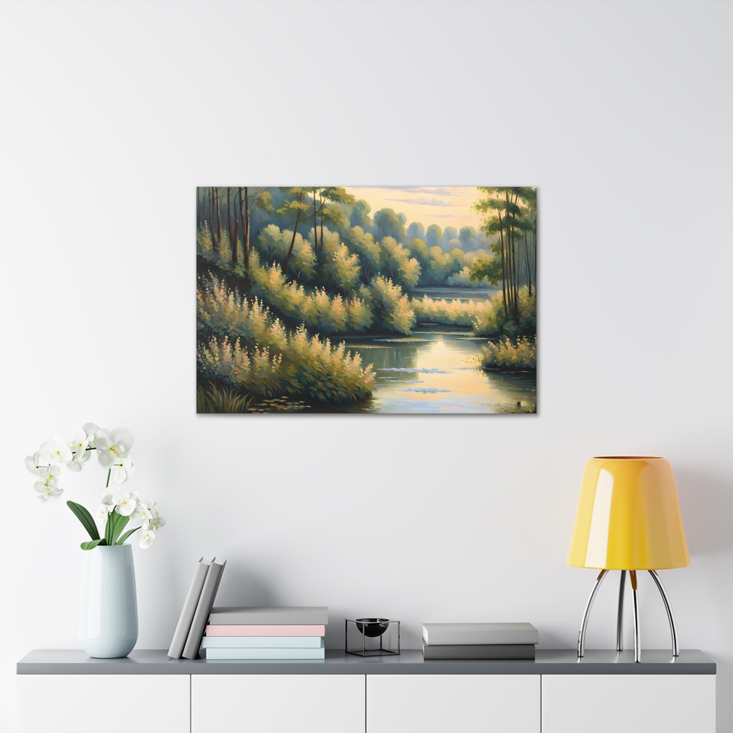 Mystic River: Classic Oil Painting Wall Décor