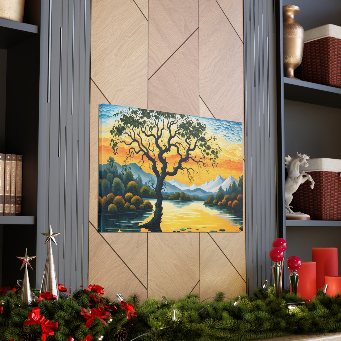 Golden Orchard: Classic Oil Painting Wall Décor