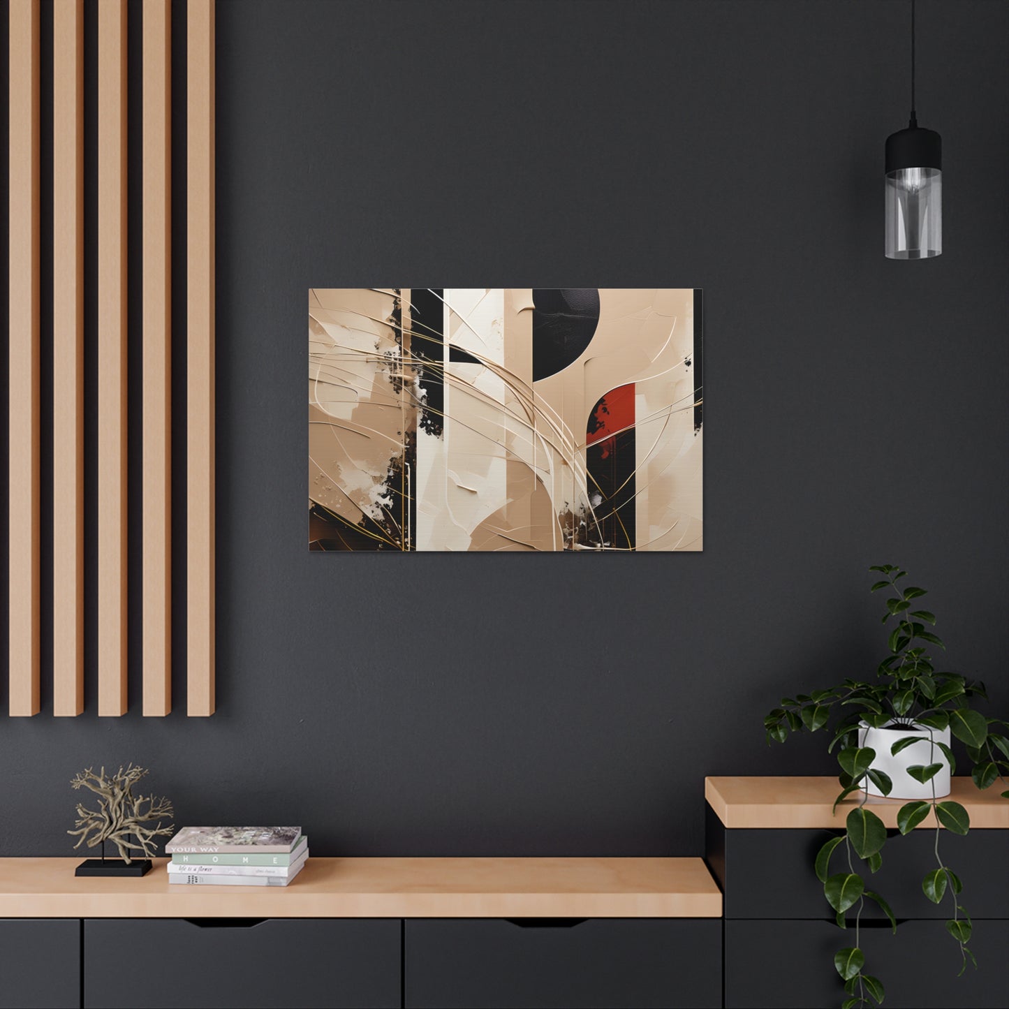 Serene Beauty: Abstract Beige Wall Décor