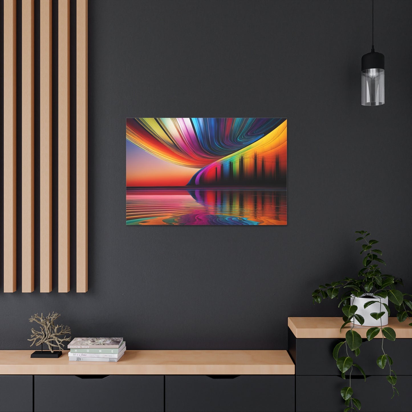 Rippled Silence: Abstract Wall Décor