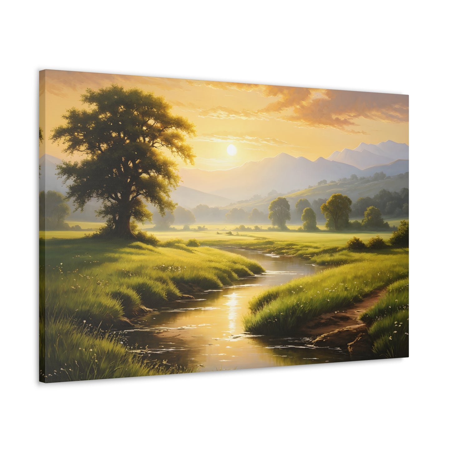 Golden Valley: Classic Oil Painting Wall Décor