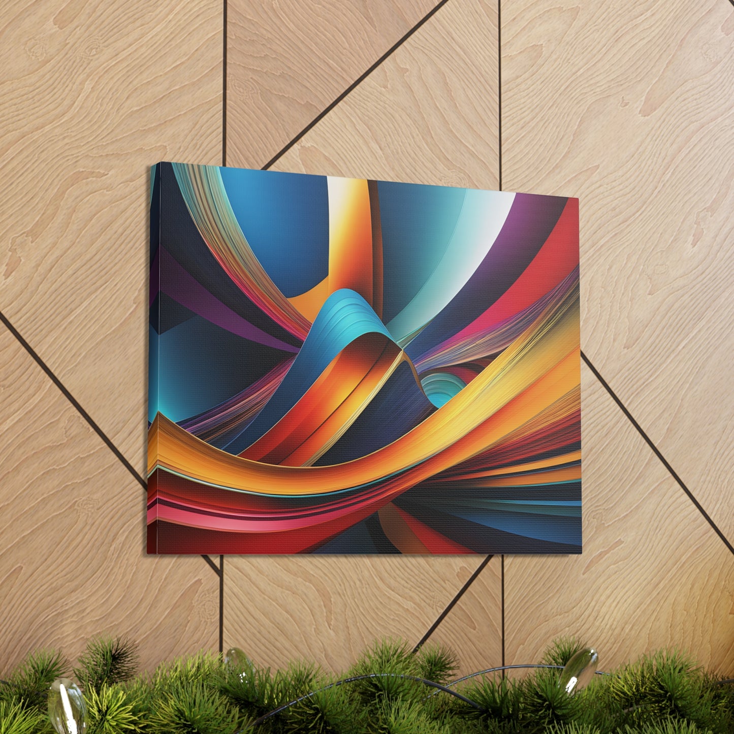 Etheric Waves: Abstract Wall Décor