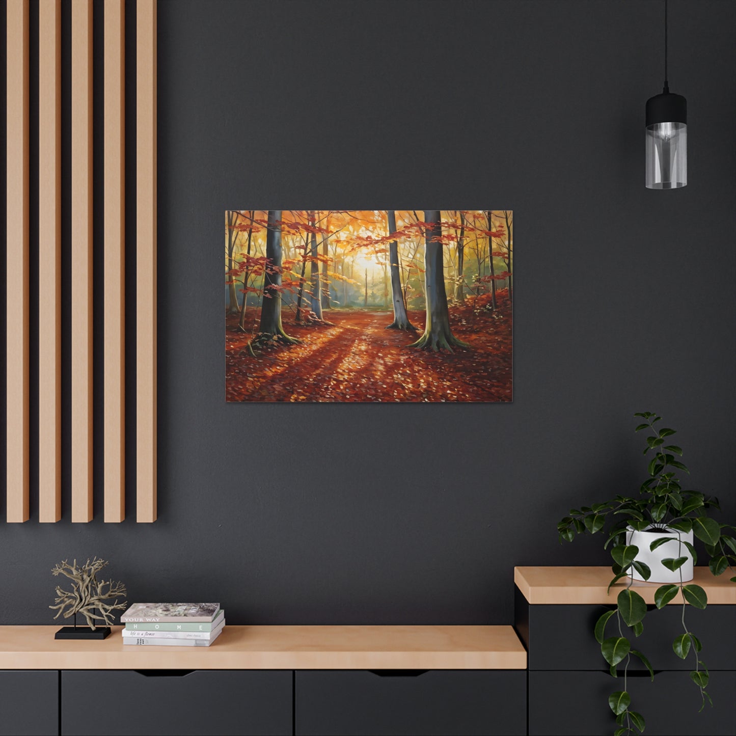 Woodland Trail: Classic Oil Painting Wall Décor