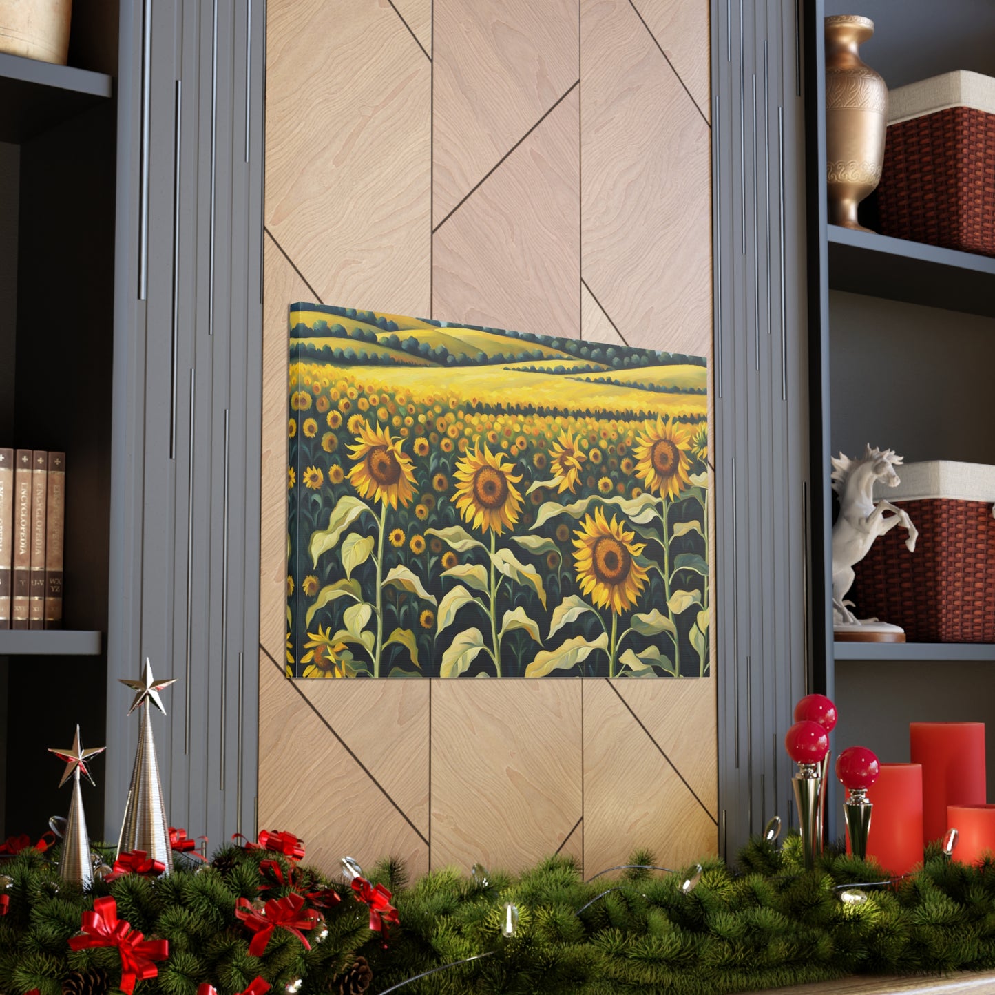 Basking Sunflowers: Classic Oil Painting Wall Décor