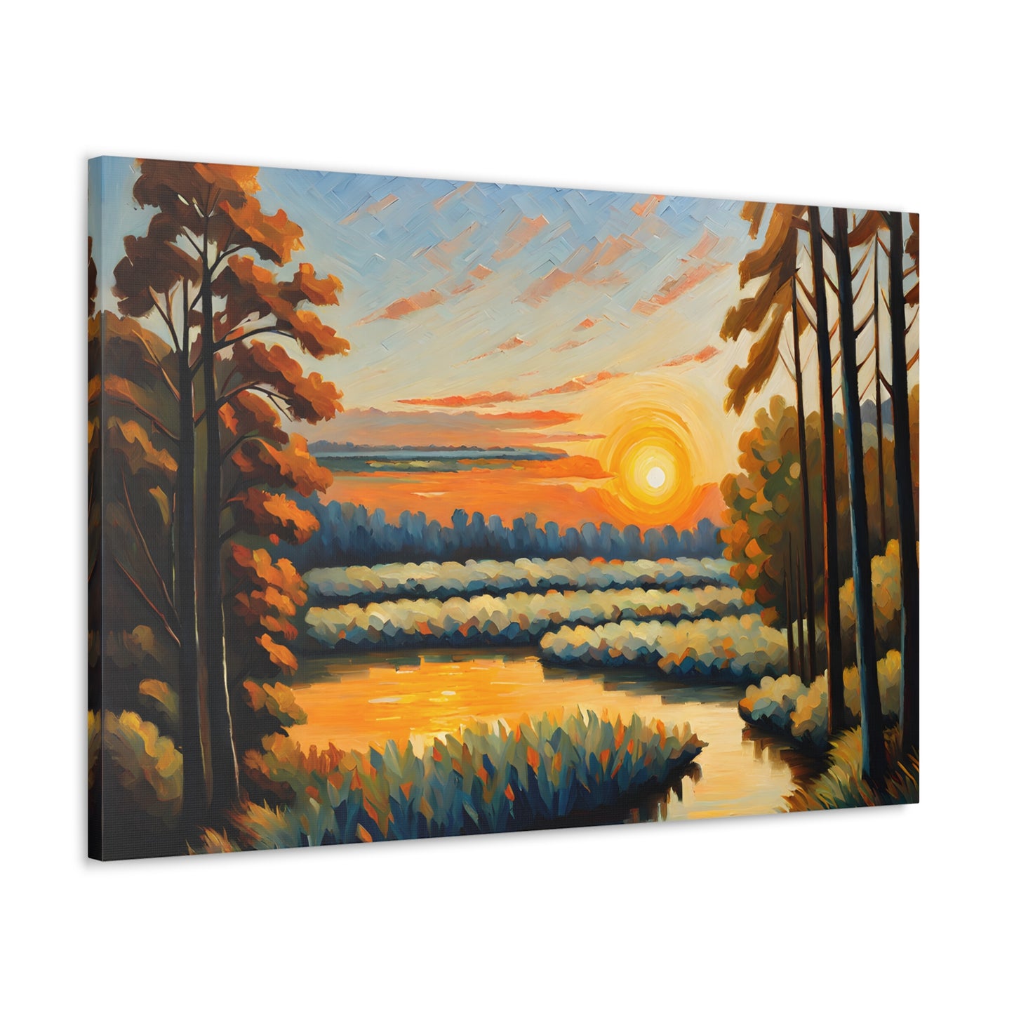 Light of Dusk: Classic Oil Painting Wall Décor