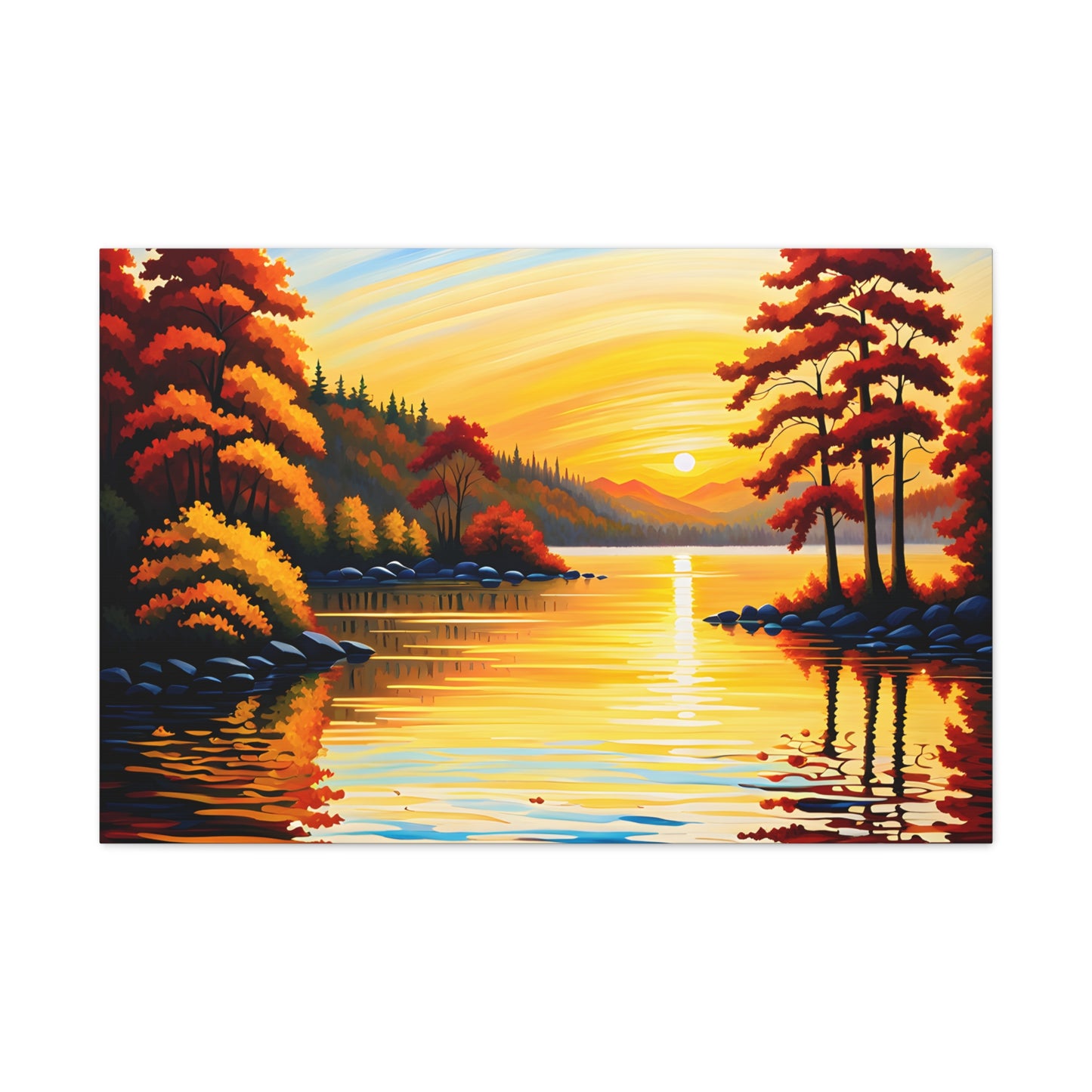 Coastal Dawn: Classic Oil Painting Wall Décor