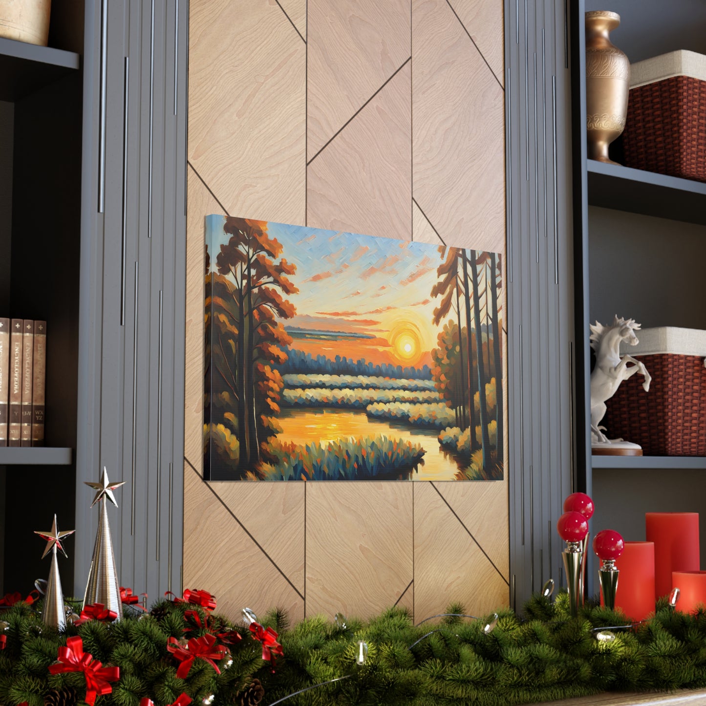 Light of Dusk: Classic Oil Painting Wall Décor