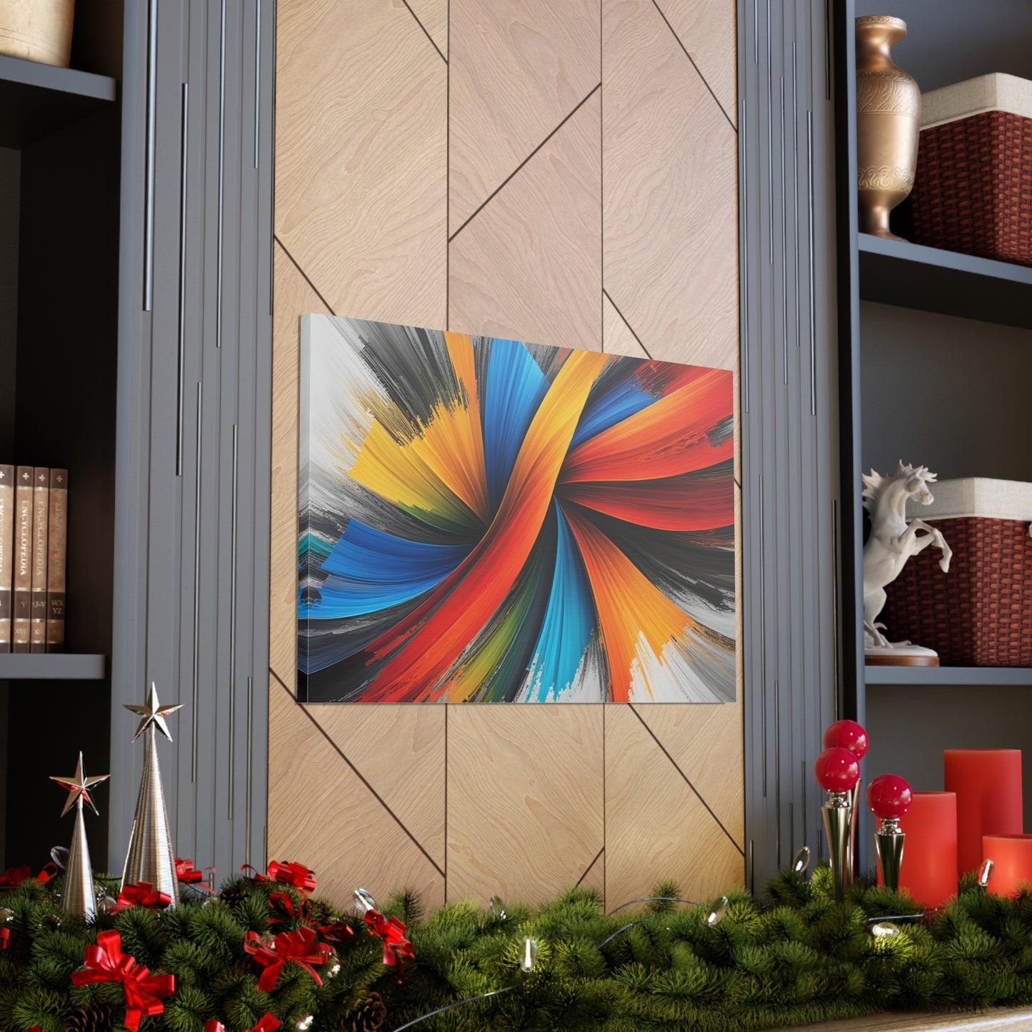 Twilight Whirl: Abstract Wall Décor