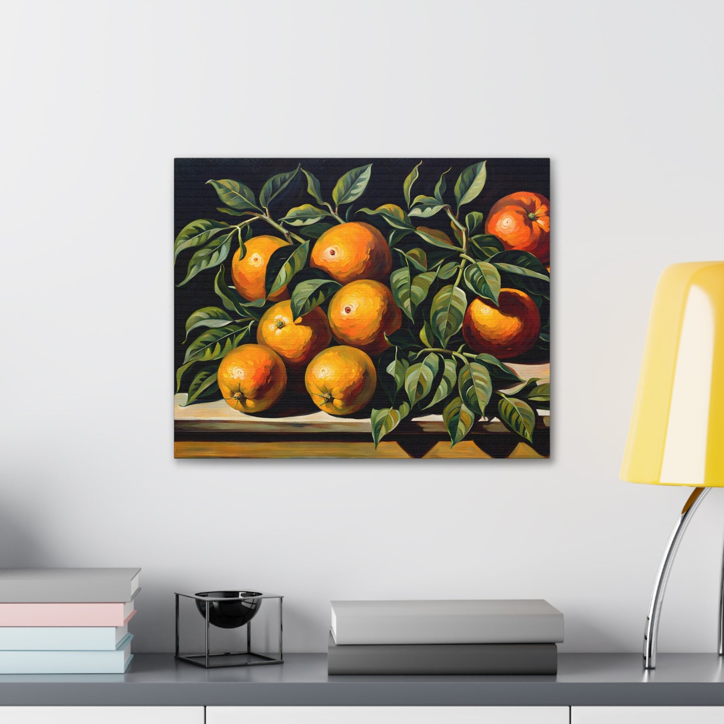 Lush Citrus: Classic Oil Painting Wall Décor