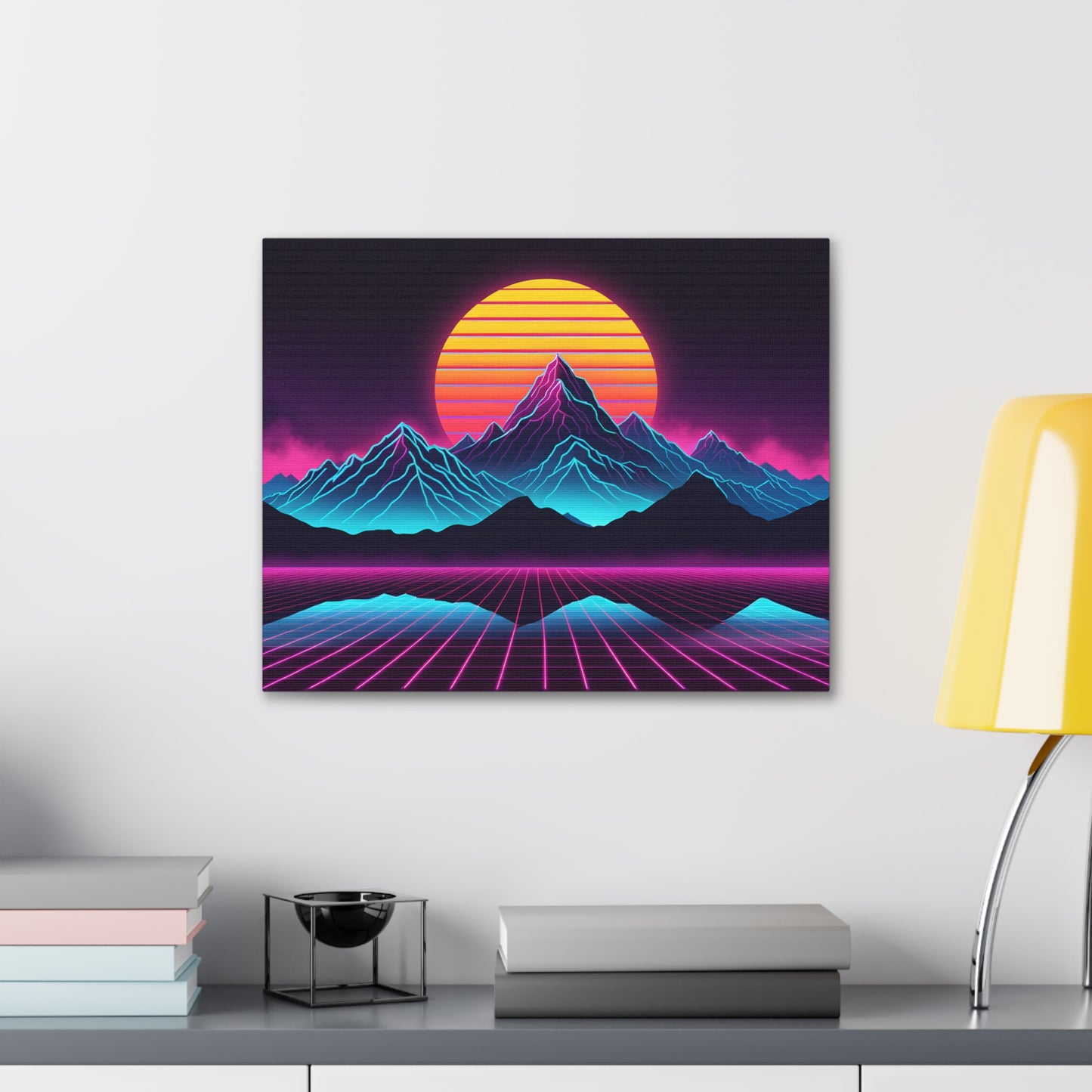 Vaporwave Horizon: Outrun Wall Décor