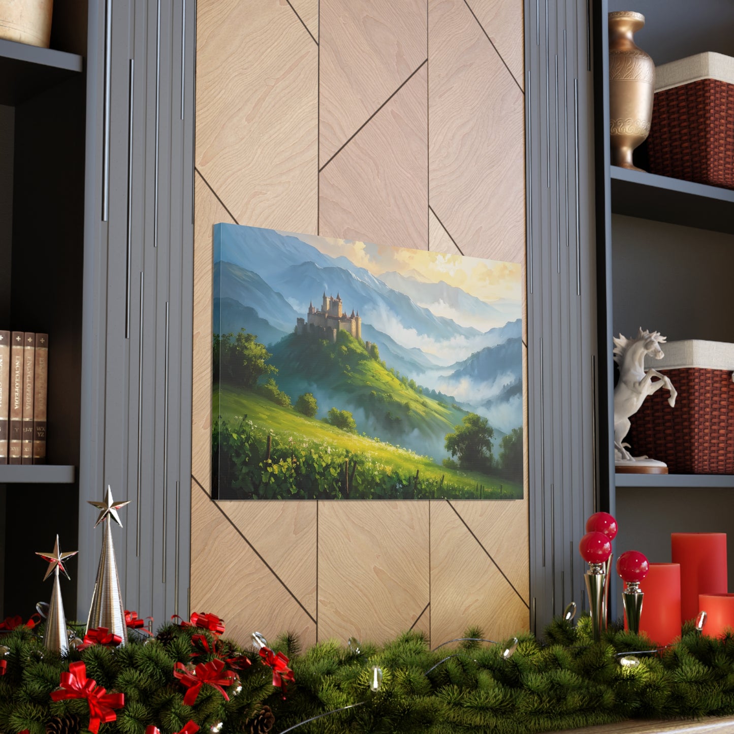 Mountain’s Heart: Classic Oil Painting Wall Décor