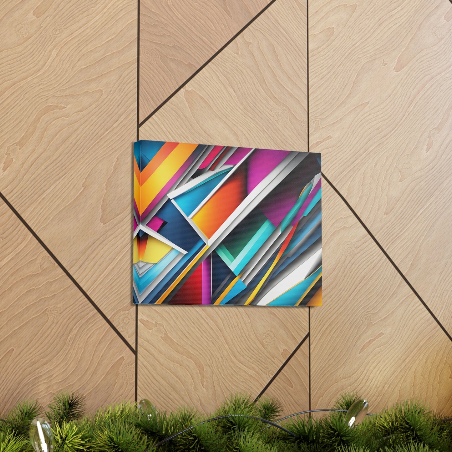 Prismatic Currents: Abstract Wall Décor