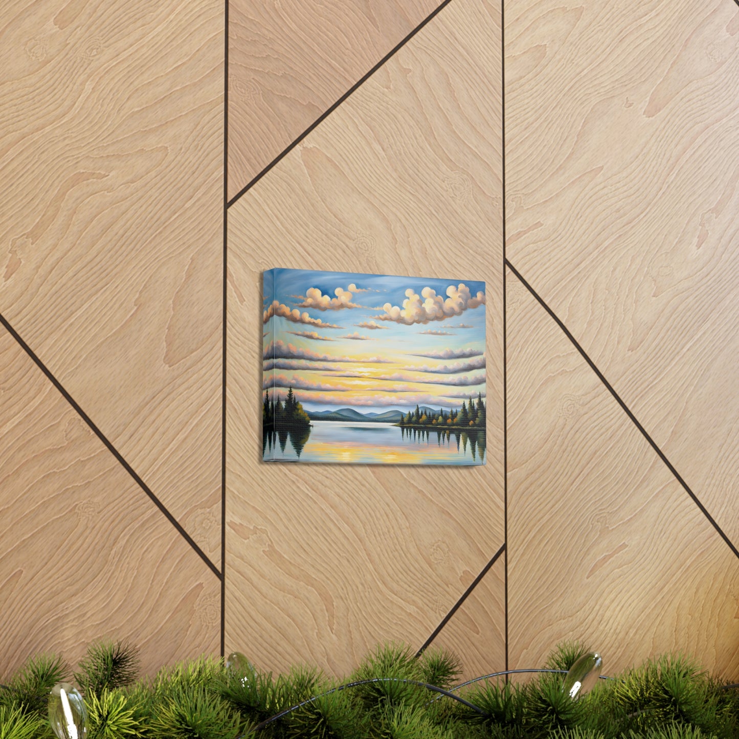 Sunset Ridge: Classic Oil Painting Wall Décor